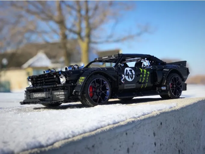 Новинка 1965 Ford Mustang Hoonicorn Racing приспособление для автомобиля Technic MOC-22970 FIT 20102 строительный блок кирпичи комплект Детские игрушки подарок