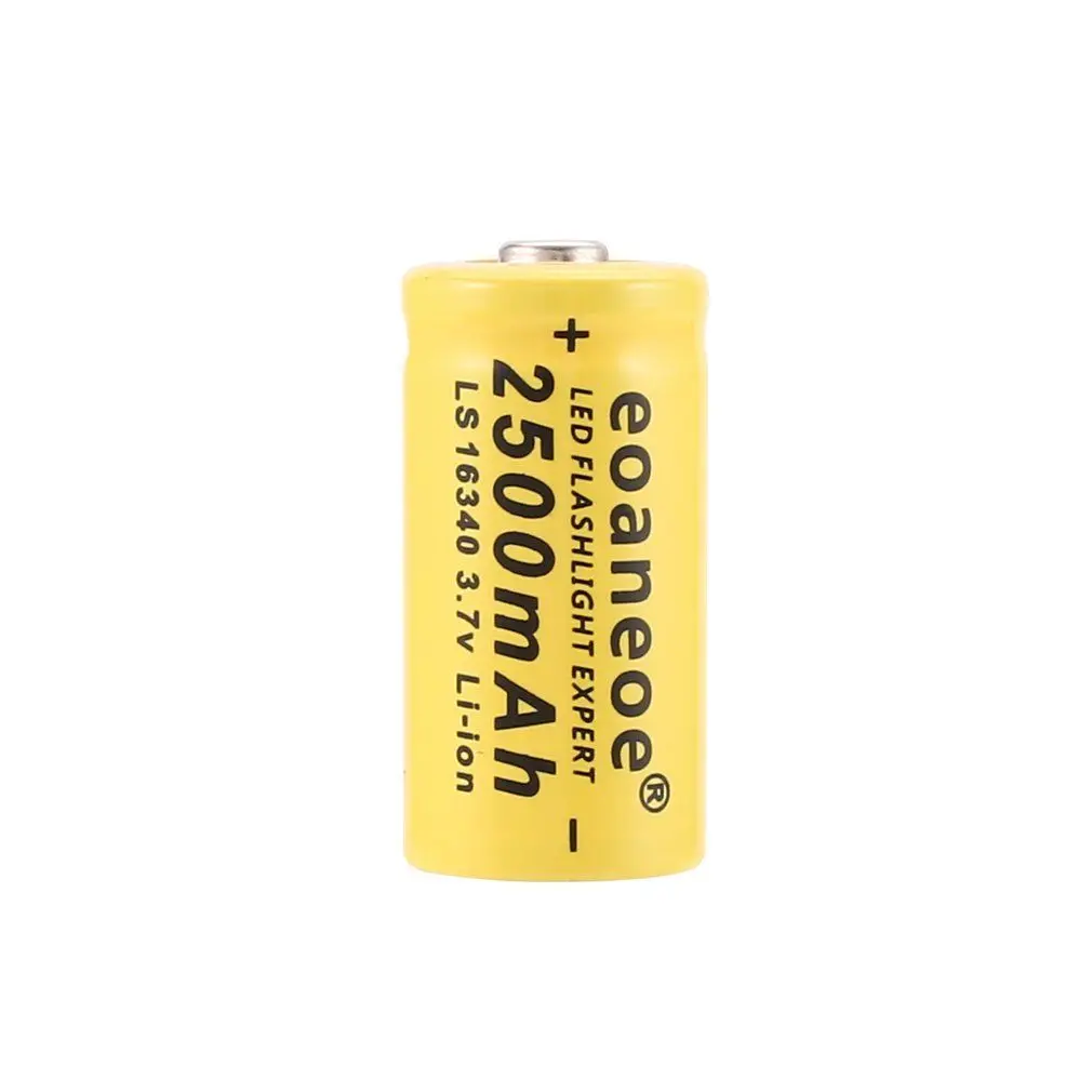 

16340 Li-ion battery 3.7V 2500mAh rechargeable batteries 16340 Battery for electronic product toy flashlight