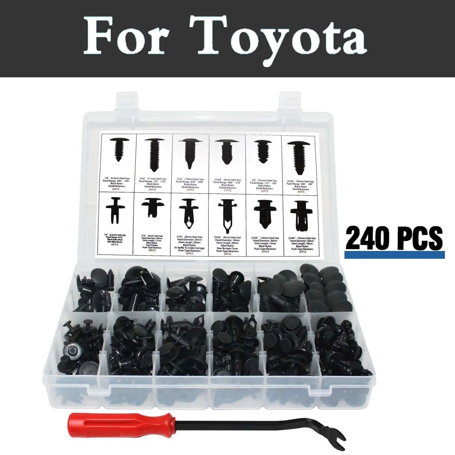20pcs Door Moulding Trim Luggage Plastic Push Retainer Rivet for Chevrolet Aveo