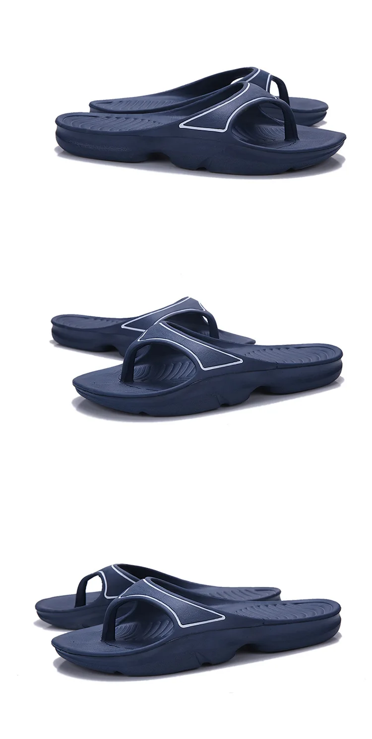 High Quality Fashion Mens Two Color Eva Enject Sports Slippers Flip Flops Soft Lightweight Plus Size Beach Slipper (3)