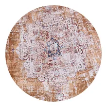 Loartee, полиэстер, персидский, этнический, для дома, круглый ковер, для спальни, гостиной, детской комнаты, для крыльца, для йоги, коврик для дома, Decora