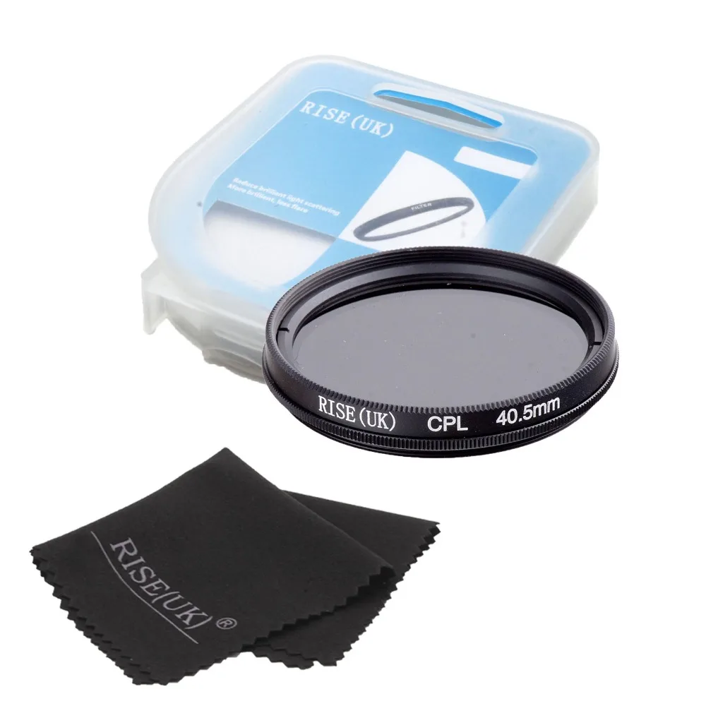 40.5mm Circular Polarizing CPL Filter+ case +cloth for Canon 1000D 650D