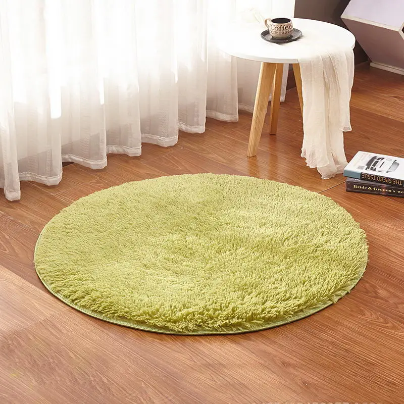 Buy Grass Green Round Rug Carpets Yoga Living Room