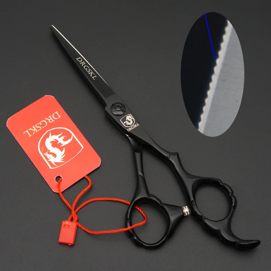 Drgskl Professional Hair Cutting Scissors Zigzag Blade 5 Inch Drgskl Professional Hair Cutting Scissors Zigzag Blade 5 Inch Serrated Shears Hairdressing Custom Logo In From Beauty
