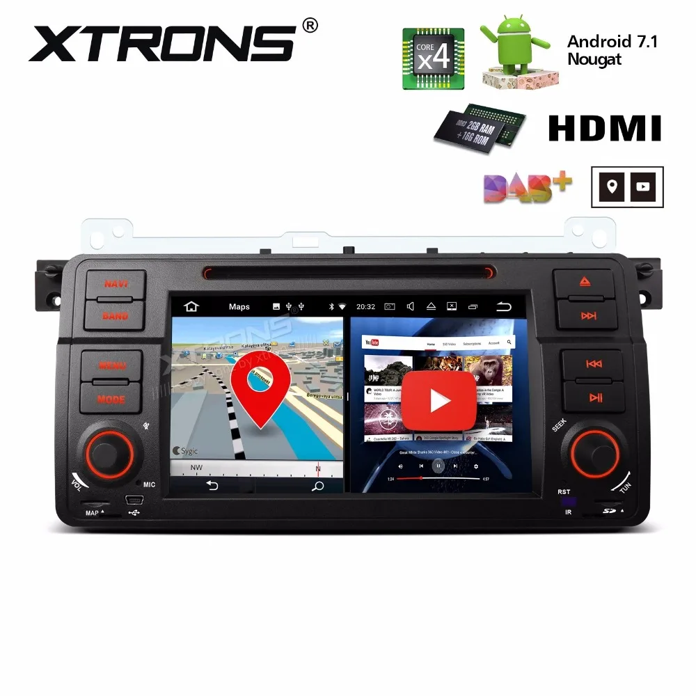 Cheap 7" Android 7.1 Car DVD for BMW E46 4-Door Sedan 1998-2005 & BMW E46 2-Door Coupe 1999-2006 & BMW E46 M3 2000-2006 with 2GB RAM 3