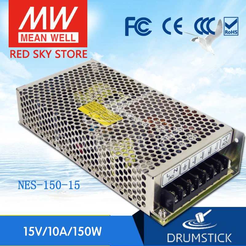 

MEAN WELL NES-150-15 15V 10A meanwell NES-150 15V 150W Single Output Switching Power Supply