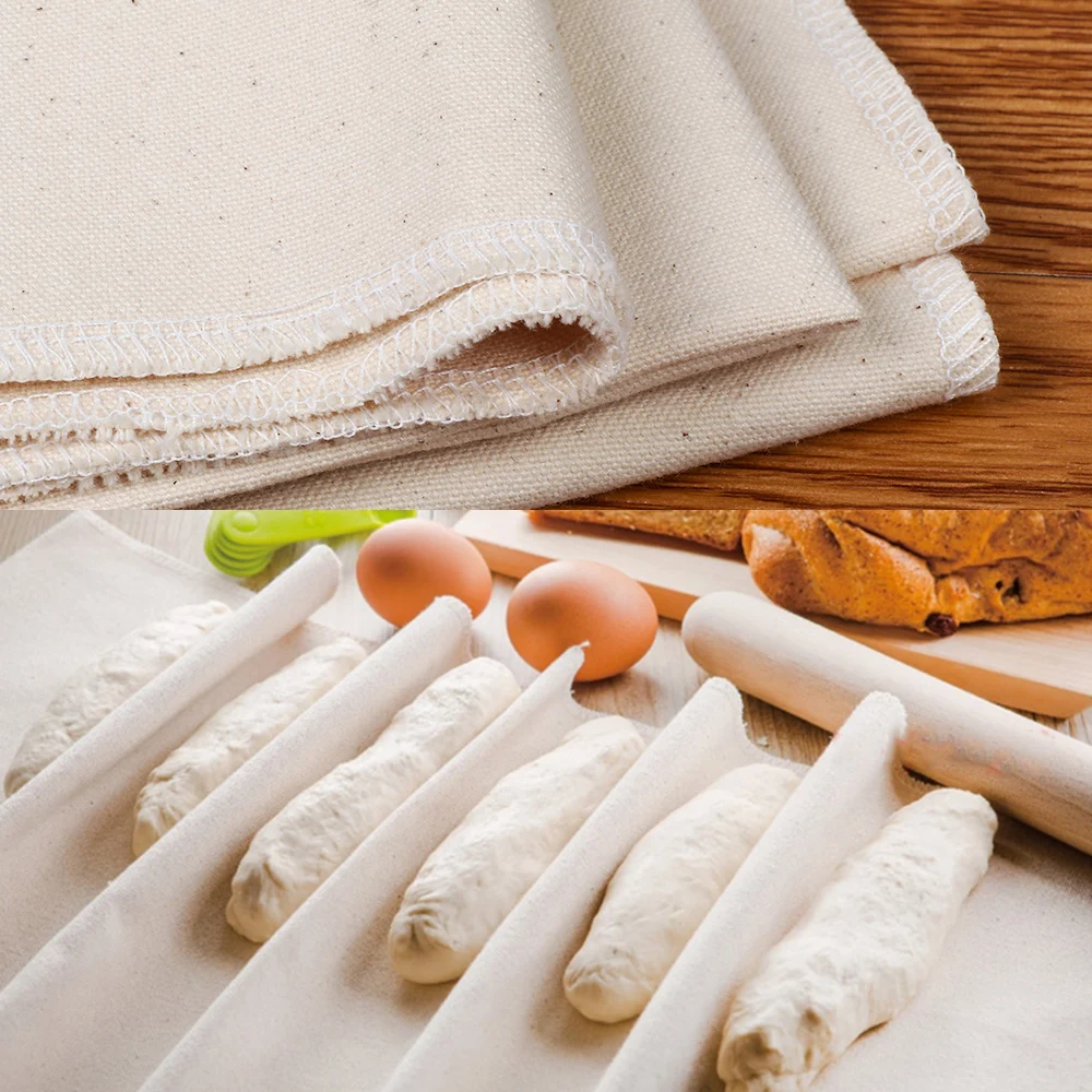 

2019 Useful Proofing Cloth Flax Bread Fermented Linen Flax Cloth Dough Bakers Pans Kitchen Dough Baking Mat Pastry Making Tools