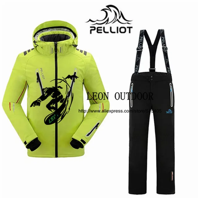 Cheap Free shipping!Guarantee the authentic!2015 Pelliot ski suits jacket+pants Men's water-proof,breathable thermal snowboard outcoat