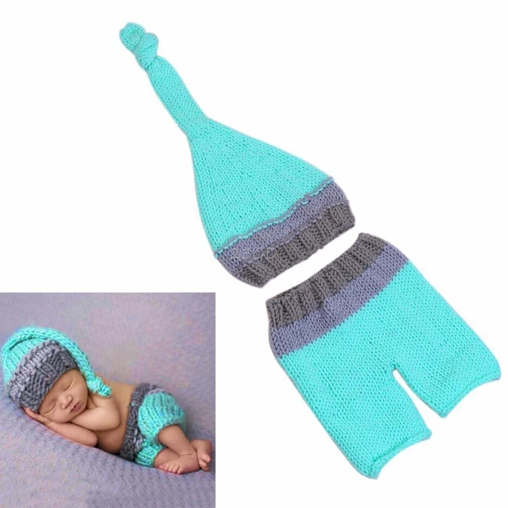 Beautiful Newborn Photo Props Baby Boy Girls Crochet Knit Costume Photography Prop Outfits | Детская одежда и обувь