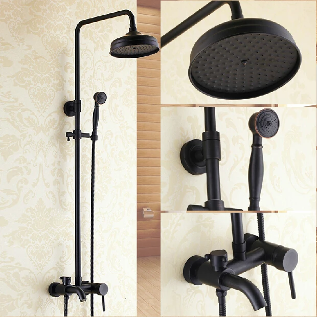 Bathroom Oil Rubbed Bronze Rainfall Shower Faucet Swivel Spout Tub Bathroom Oil Rubbed Bronze Rainfall Shower Faucet Swivel Spout Tub Mixer Tap