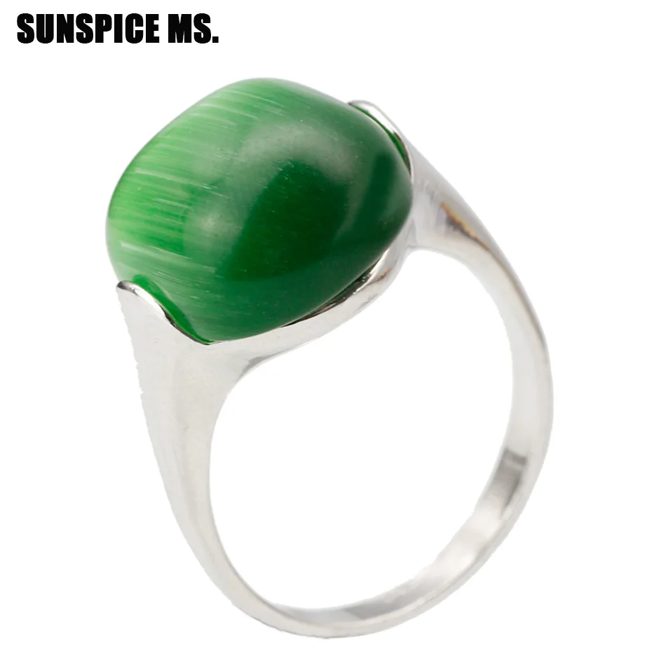 

Fashion Women Opal Engagement Ring Bohemia Ethnic Love Wedding Jewelry Natural Stones Festival Gifts 2018 New