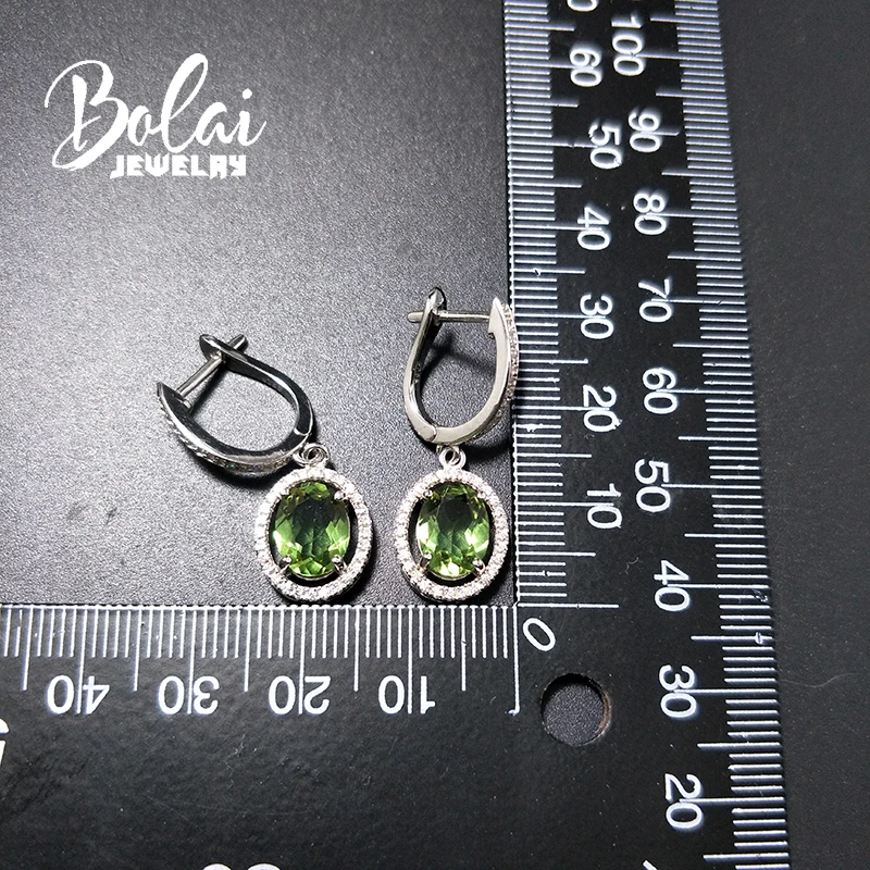 Bolaijewelry, серьги Дианы из зултанита, меняющие цвет, серебро 925 пробы, Женские Ювелирные изделия с драгоценным камнем, лучший подарок