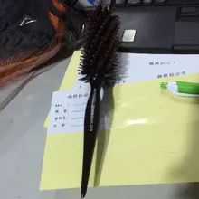 Вьющиеся волосы расческой круглая щетка ручка деревянная щетина Антистатические Салон дома