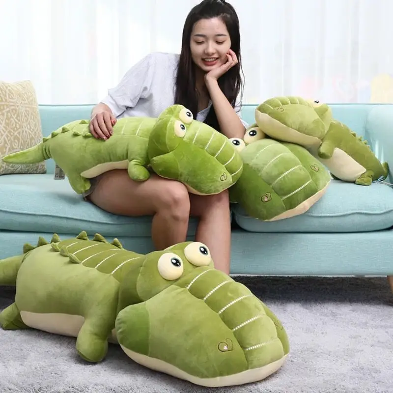 Creative Simulation Green Crocodile Plush Doll Toys Alligator Animals