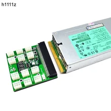 Power Module Breakout Board for 1600W Server Power Conversion Board with 12 6pin Connector for Ethereum