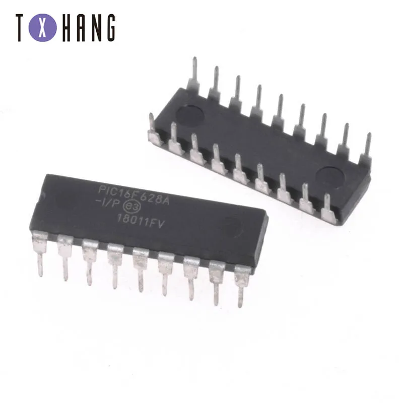 

5pcs PIC16F628A-I/P PIC16F628A PIC16F628 DIP Flash-Based, 8-Bit CMOS Microcontrollers with nanoWatt Technology