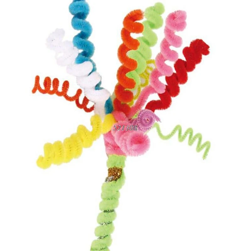 

Hot Selling 50pcs DIY Handmade Educational Shilly Stick Plush Materials Toys For Children