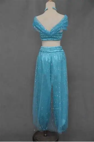 Aladdin Jasmine Princess Adult Kids Belly Dancer Cosplay Costume New-2