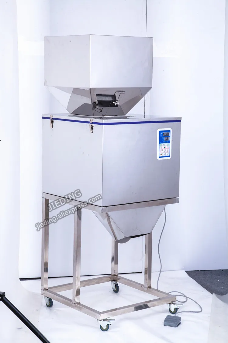 JIEDING 9999 г стоящая автоматическая машина для наполнения 9 кг для взвешивания гранул машина для наполнения порошка оборудование для малого бизнеса