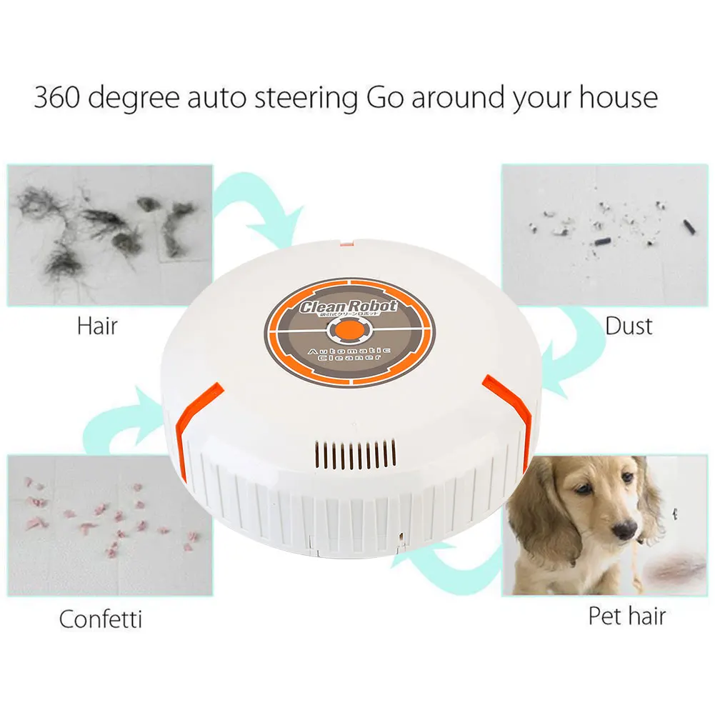 

2019 Drop Shpping ABS Floor Cleaning Robot Smart Vacuum Cleaner Automatic Movable Household Sweeping Clean Robot for Sweeper