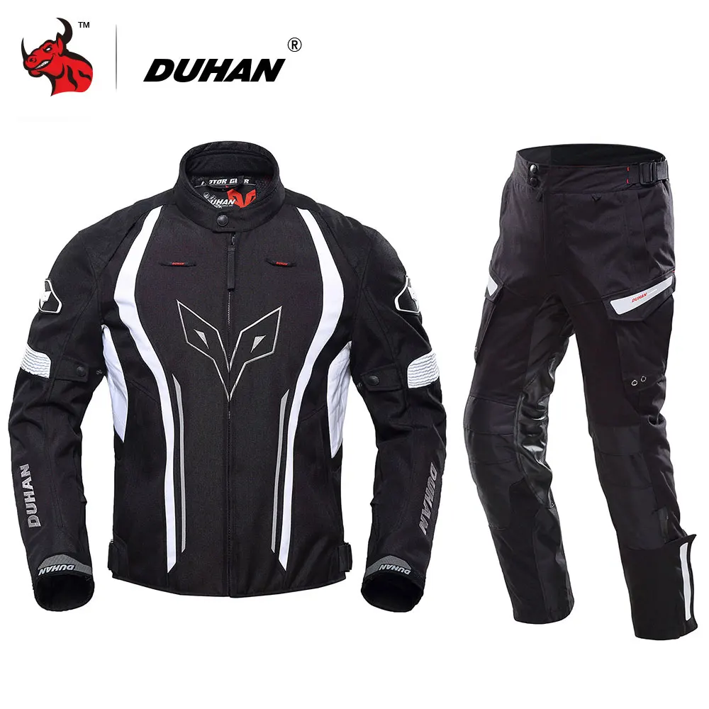 

DUHAN Motorcycle Waterproof Jacket Suit Motocross Racing Jacket And Pants Body Protection Clothing Suit Traje Motociclismo