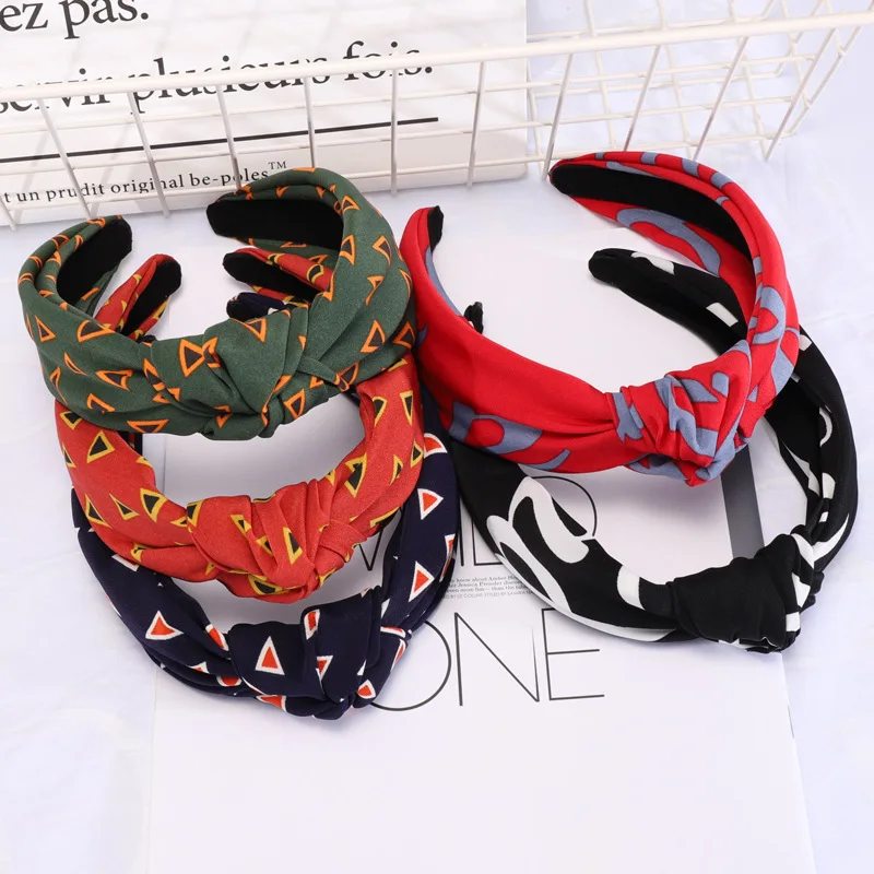

Korean Boutique Hairband 2019 New Fashion Knotted Headband Women Girls Lady Hair Head Hoop Bands Accessories Headdress Headwear