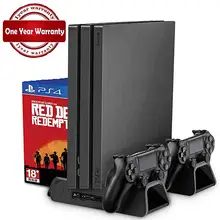 PS4/PS4 Slim/PS4 PRO Vertical Stand with Cooling Fan Cooler Dual Controller Charger Charging Station for SONY Playstation 4 PS4/PS4 Slim/PS4 PRO Vertical Stand with Cooling Fan Cooler Dual Controller Charger Charging Station for SONY Playstation 4