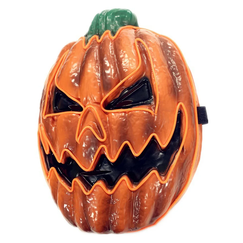 

2019 Original Halloween Pumpkin Faces Mask EL Glowing Flexible LED Neon Light For Carnival Party Decoration Accessories Hot Sale