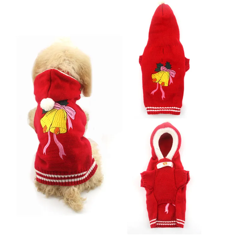 Рождественский свитер для домашних собак, зимняя одежда для собак, рождественские костюмы деревьев для чихуахуа, йоркширского кота, вязаные толстовки DOGGYZSTYLE