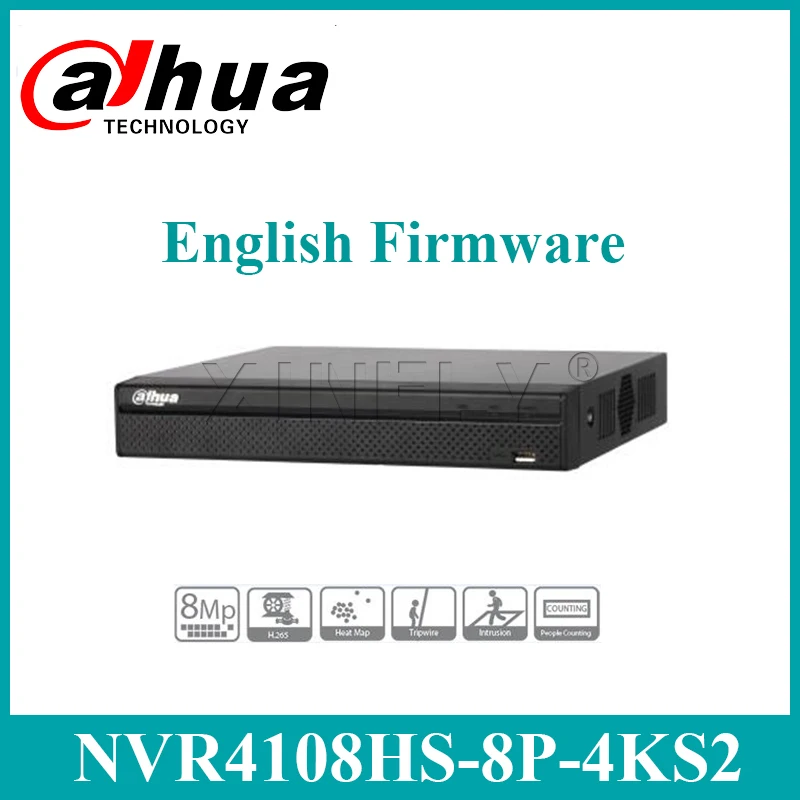 Dahua NVR4108HS-8P-4KS2 8 Channel Compact 1U 8PoE 4K&ampH.265 Lite Network Video Recorder Upgrade NVR4108-8P-4KS2 NVR4104-P-4KS2 |