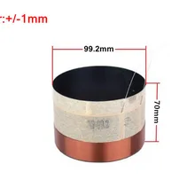 99,2 мм(3,90") Черный алюминиевый басовый громкоговоритель/низкочастотный динамик звуковая катушка