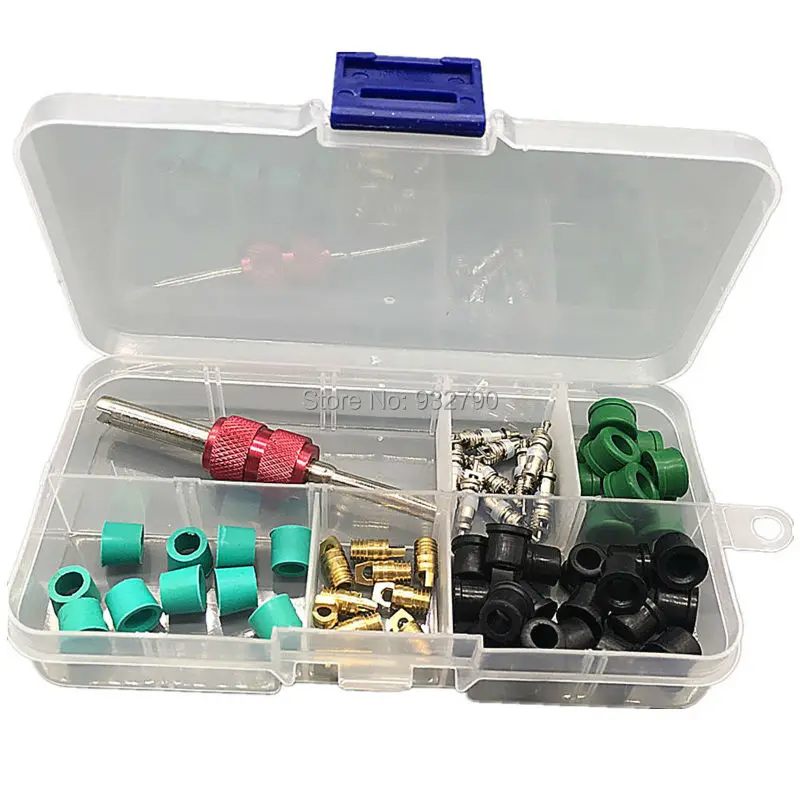 

Valve Core Remover Installer Tool 2 Way Tool Key Rubber O-Ring Seals O Ring Seal Washers Gasket Hose Adapter Gasket Assortment