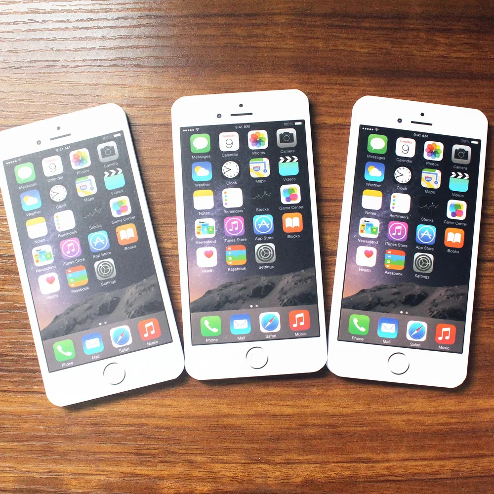 (1 шт./Продажа) Имитация IPhone 6 блокнот дневник бумага для записей/наклейки эскиз