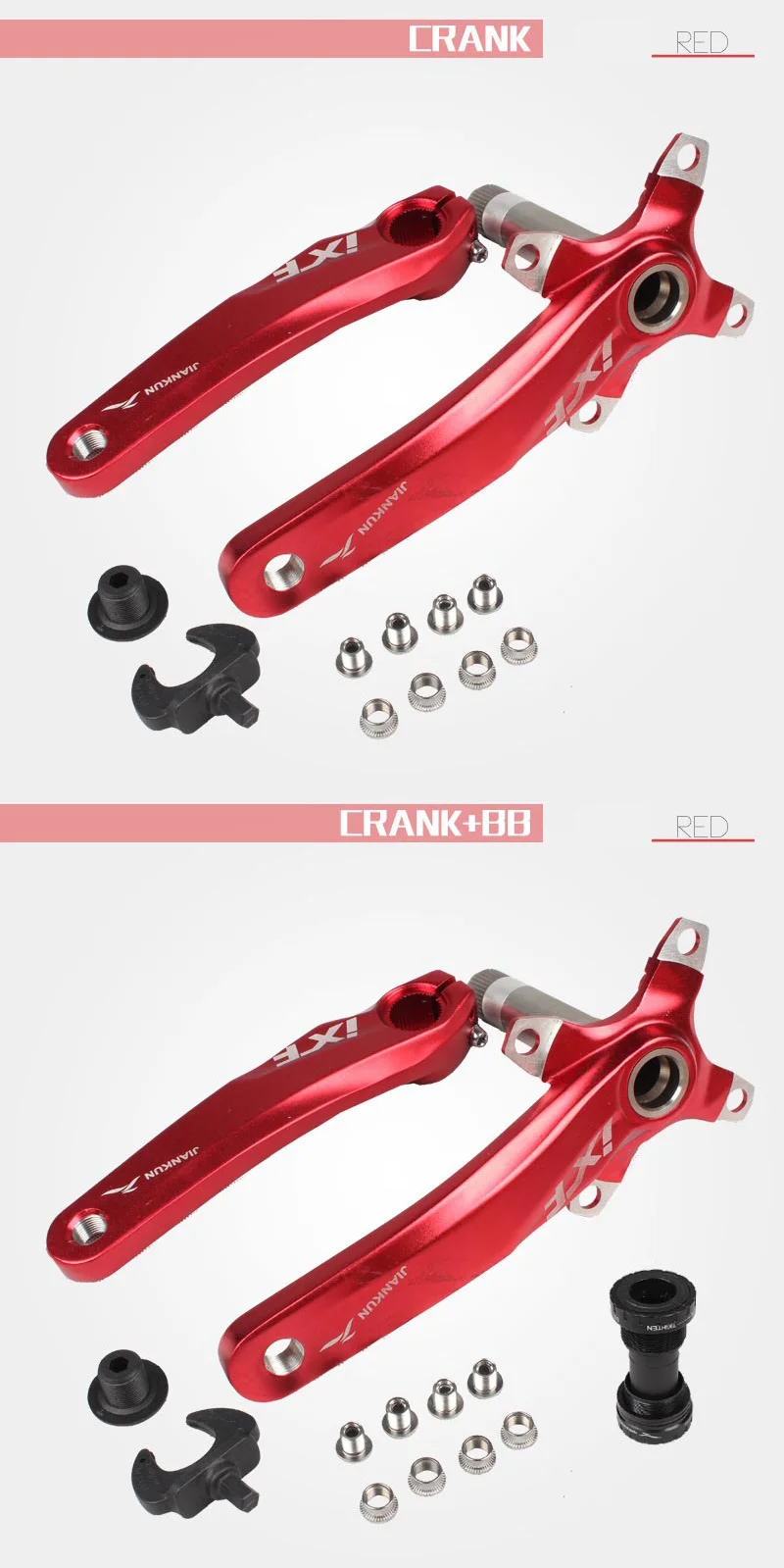 Велосипед IXF Crank 104 BCD алюминиевый сплав Untralight CNC велосипед шатун MTB дорожный велосипед шатун с BB Кривошип велосипеда запчасти