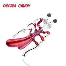 Dream Candy креативные 2 цвета эмалированные броши в виде кузнечика для женщин, брошь в виде животного, стразы, мужские ювелирные аксессуары, Новое поступление