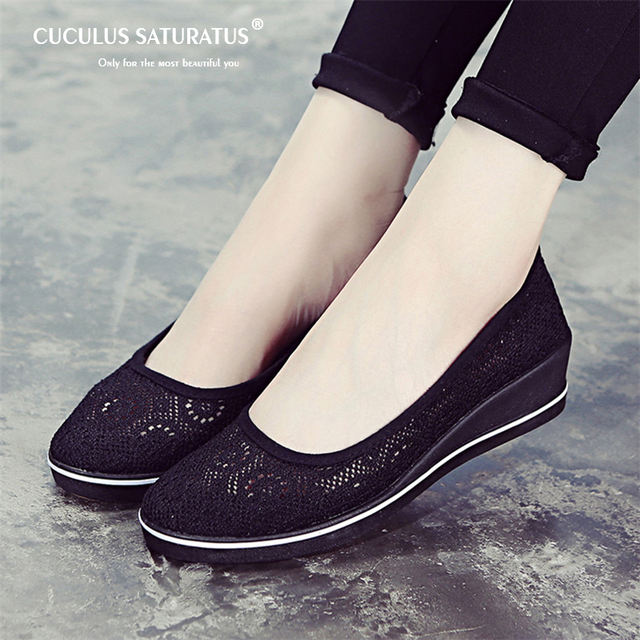 Cuculus 2019 New Canvas nurse shoes Solid Women Platform Casual Shoes Women Flat Bottom feminino Women shoes 437