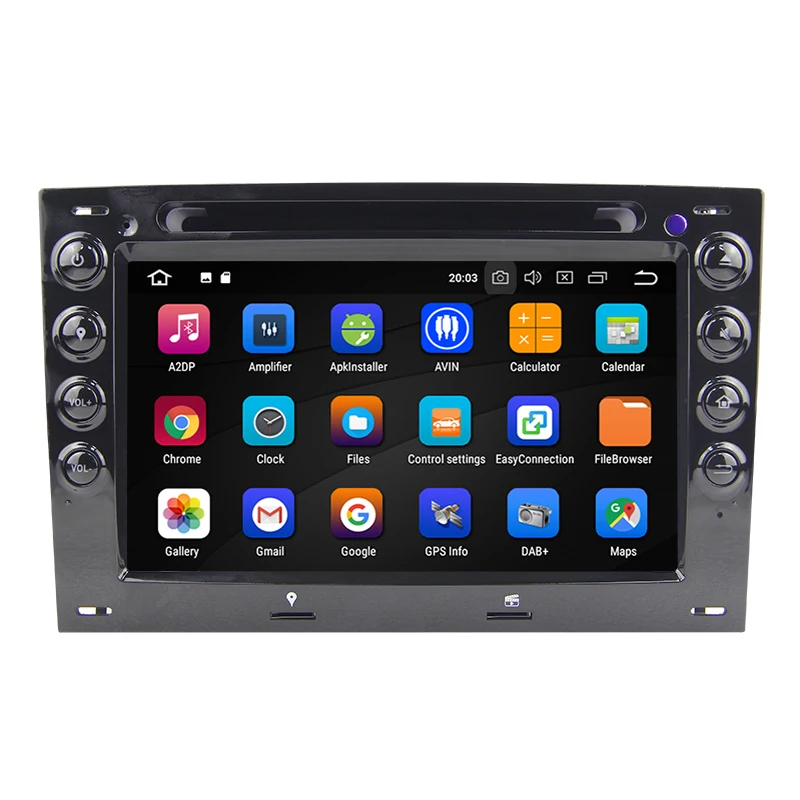 Eunavi 7 ''4 GB RAM الثماني النواة الروبوت 9.0 مشغل أسطوانات للسيارة راديو لاعب ل رينو ميغان 2 ii 2006 2007 2008 2009 2010 مع BT Wifi GPS