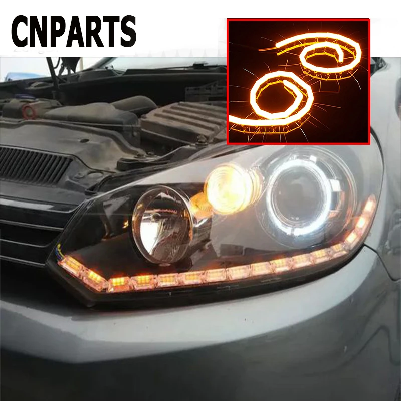 

CNPARTS 2X Car DRL Daytime Running Turn Singal LED Lights For For Kia Rio 3 Ceed Toyota Corolla 2008 Avensis C-HR RAV4 Mazda 3 6