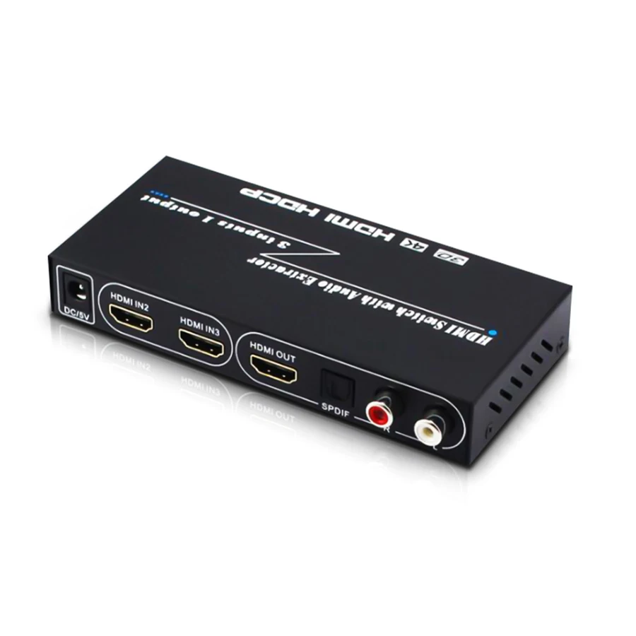 4K HDMI переключатель 3x1 с 5 1 каналом Spdif/коаксиальный и 3 R/L портовый 1080P 3D AC3/5.1DTS