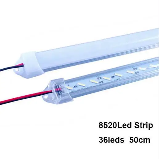 DC12V 8520 светодиодная жесткая полоса 30/50 см 21leds/36leds для шкафа кухни с крышкой