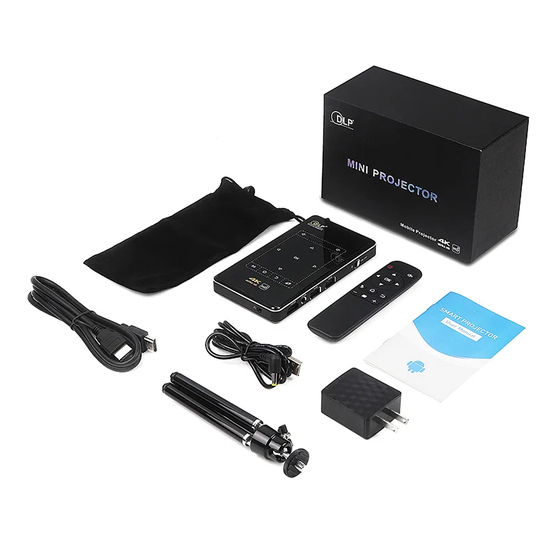 DLP IMK95 Mini 4K Projector Android 6.0 HDMI USB 2.0 Portable Projector 2.4G 5G Wifi Bluetooth 4.1 H.265 Home Cinema Projector