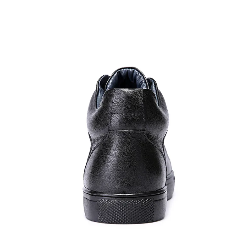 ROXDIA/мужские ботильоны из натуральной кожи, теплые зимние модные рабочие мужские водонепроницаемые ботинки для мужчин размера плюс 39-48 RXM051