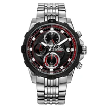 Luxury brand men’swatchesmulti function sport quartz wristwatch fashion Luxury luminous timer clock waterproof 100m CASIMA #8306