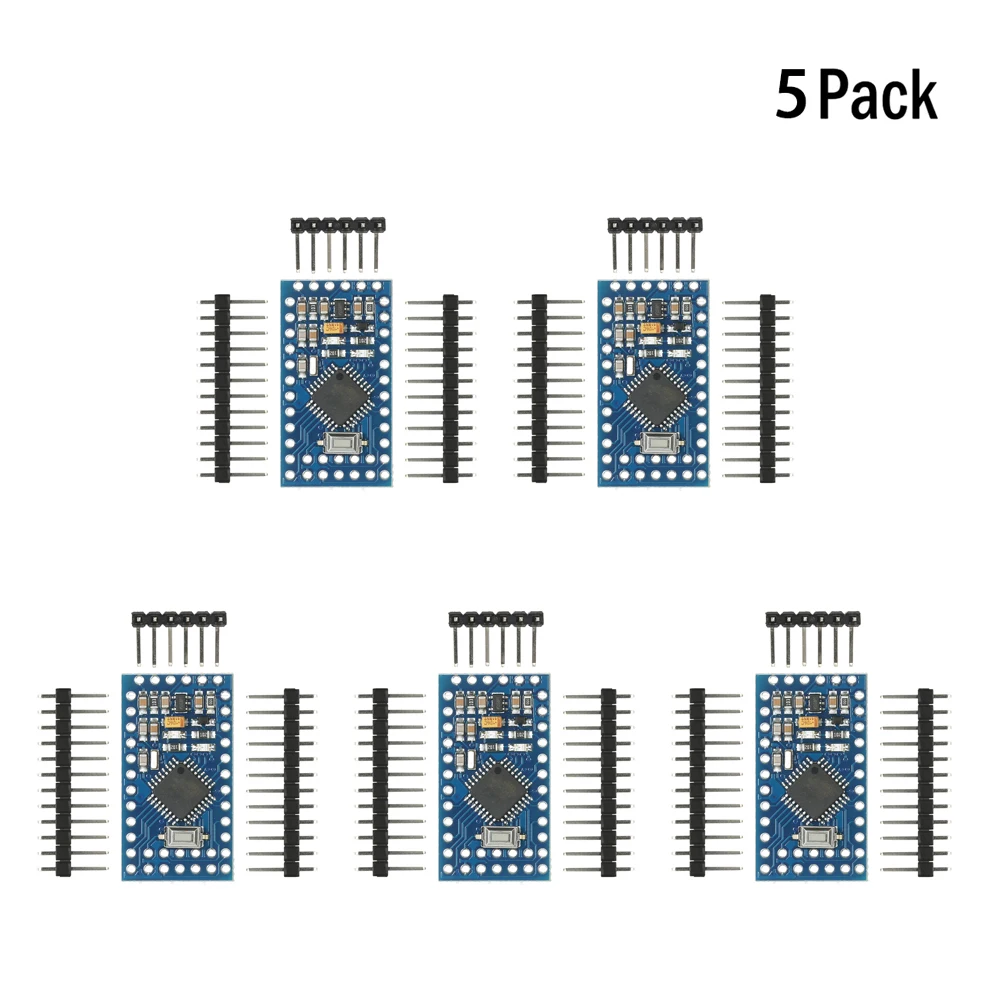 

5pcs Pro Mini ATmega328P 5V 16MHz Micro Controller Board Module for Arduino with Pin Headers