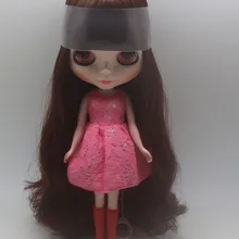 Стоимость темно-коричневый длинные волосы Обнаженная куклы завод кукла L подходит для DIY Изменить BJD игрушка для обувь для девочек