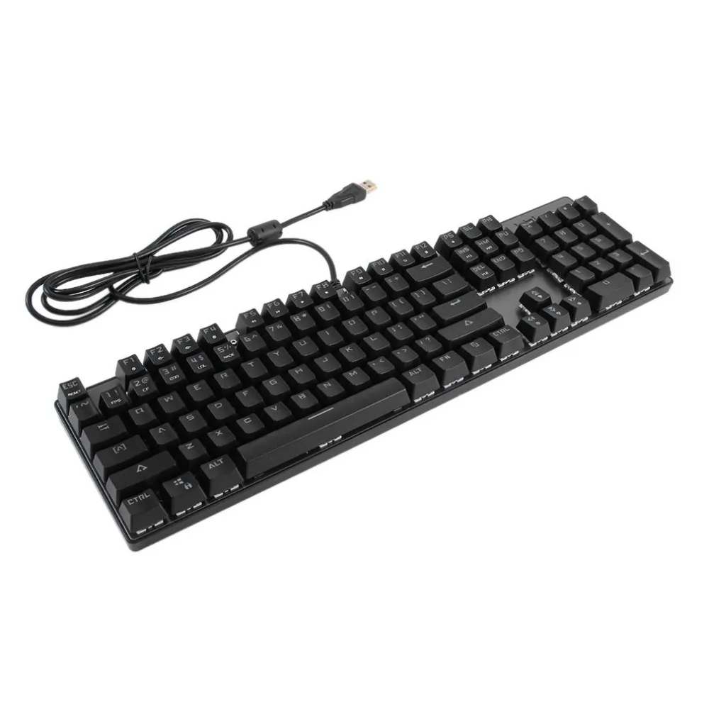 

9 LED Light New E-sport Gaming Keyboard Black Switch Mechanical Keyboard 104 Keys For PC laptop