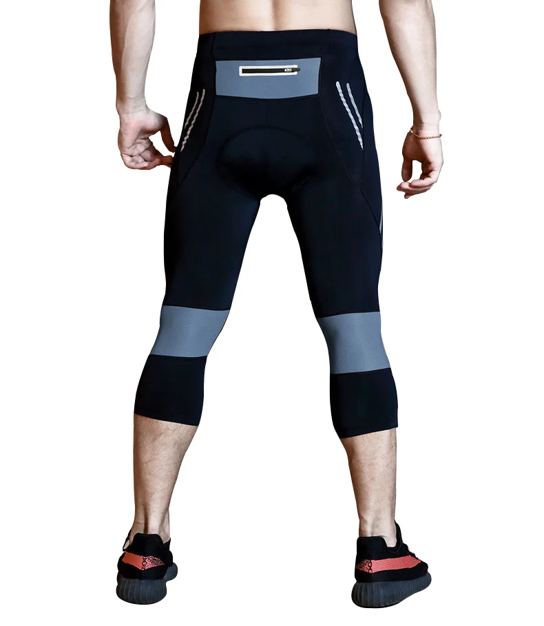 TWTOPSE компрессионные укороченные штаны для велоспорта гелевые 3D Pad мужские MTB велосипедные штаны для шоссейного велосипеда дышащая одежда с защитой от пота