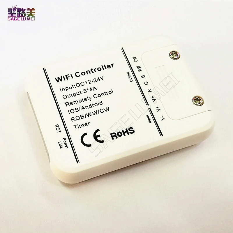 RGBW/WW/CW Светодиодный контроллер 16 миллионов цветов Wifi 5 каналов смартфон управление музыкой и режимом таймера magic home wifi светодиодный