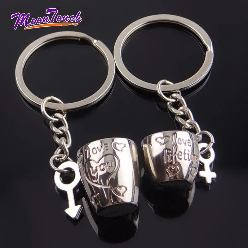 

Couple Espresso Accessories Coffee Keychain Tamper Keyring European Beautiful Creative Water Cup for Coffee Lovers Key Chain
