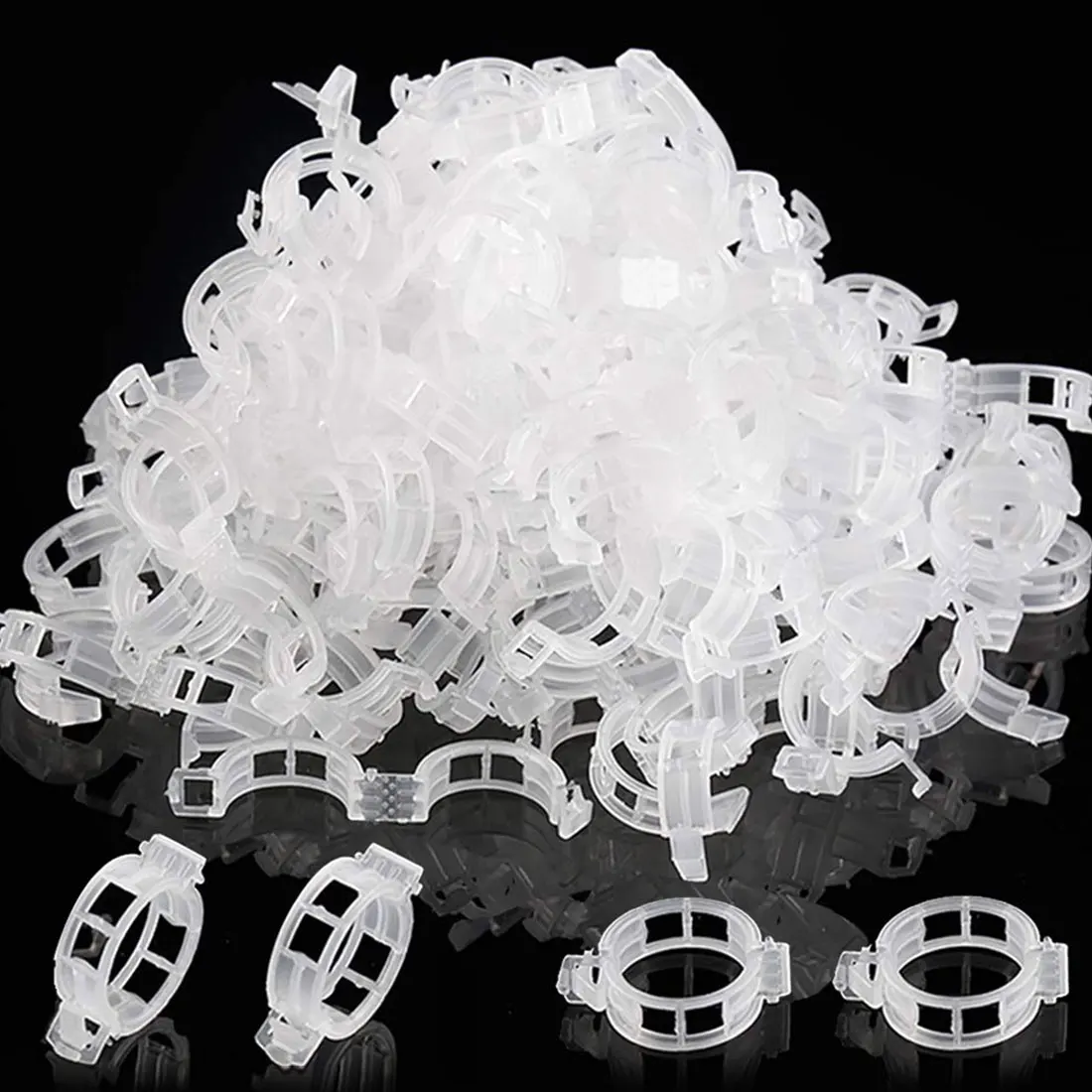 100 шт./лот помидоры садовые растения Поддержка зажимы для шпалера шпагат